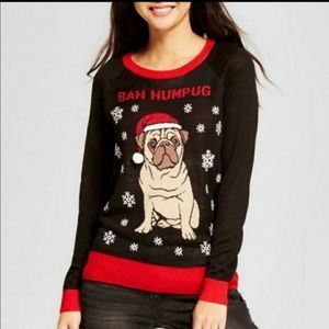 Bah Humpug Pug Ugly Christmas Sweater